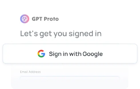 Create a GPTProto Account
