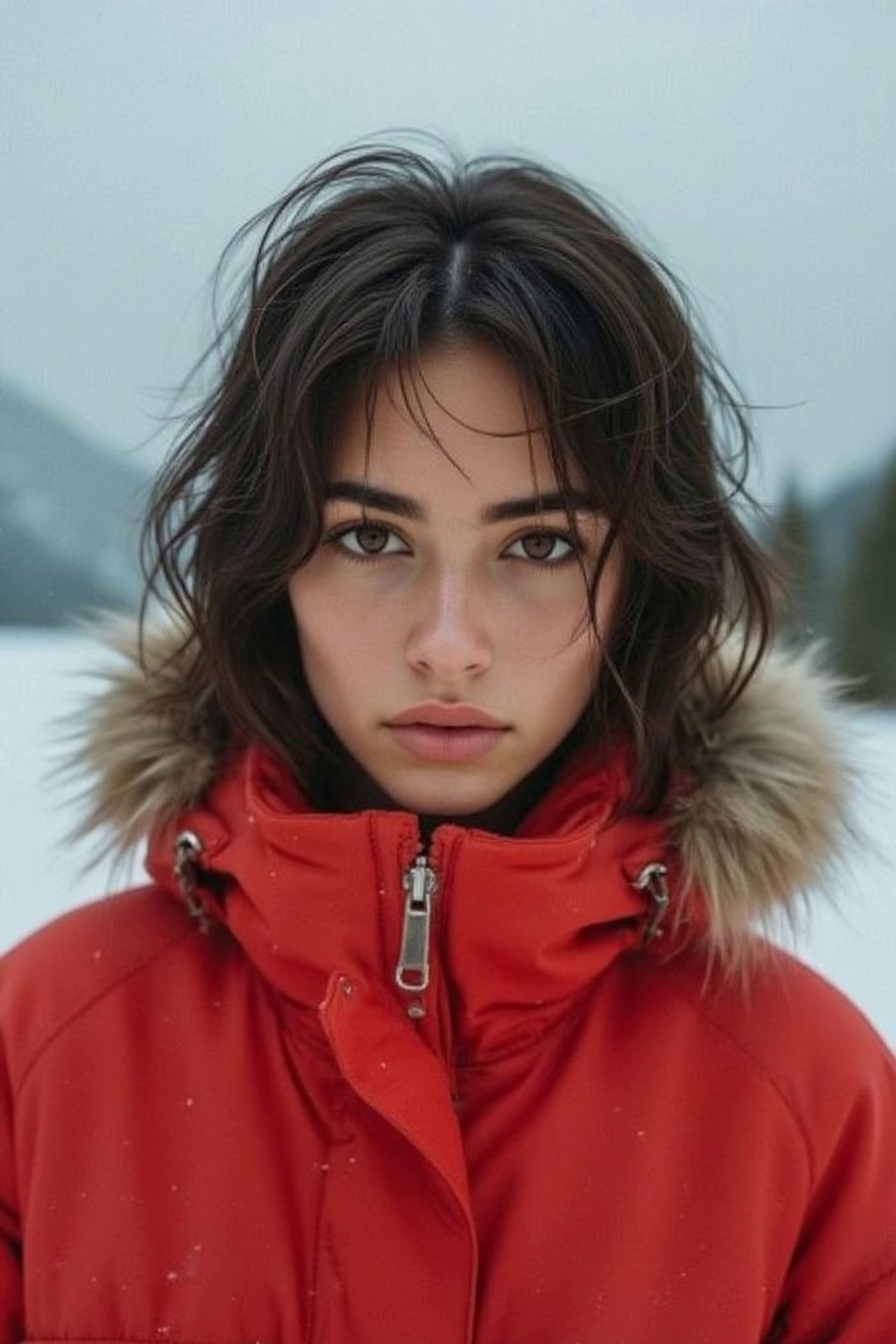 The girl is holding a camera.