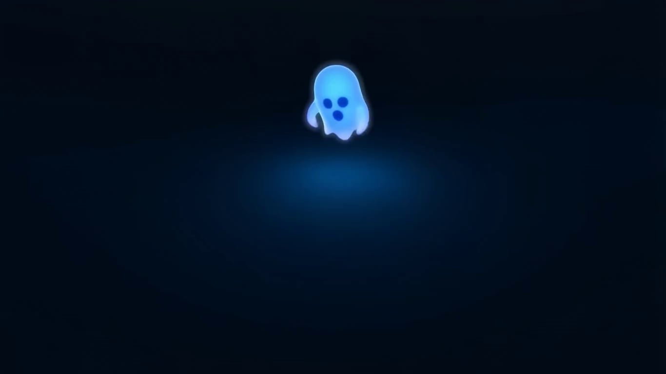 Camera: Fast dolly-in as three cartoon ghosts burst into frame from different sides, bumping into each other mid-air.
Effect: Their glowing blue trails collide, forming the word "BOO CREW!" in neon ghost-light with a quick sparkle explosion.
Voices: Each ghost shouts “BOO!” in different tones — one deep, one squeaky, one delayed — followed by giggles.
Mood: Chaotic and funny, like a ghost boy band intro.
Lighting: Electric blue glows, cartoon bounce light, subtle smoke bursts.