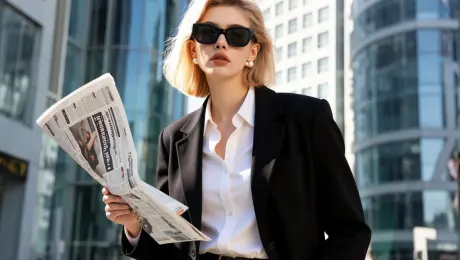 realism, Change into a white shirt and a black coat.