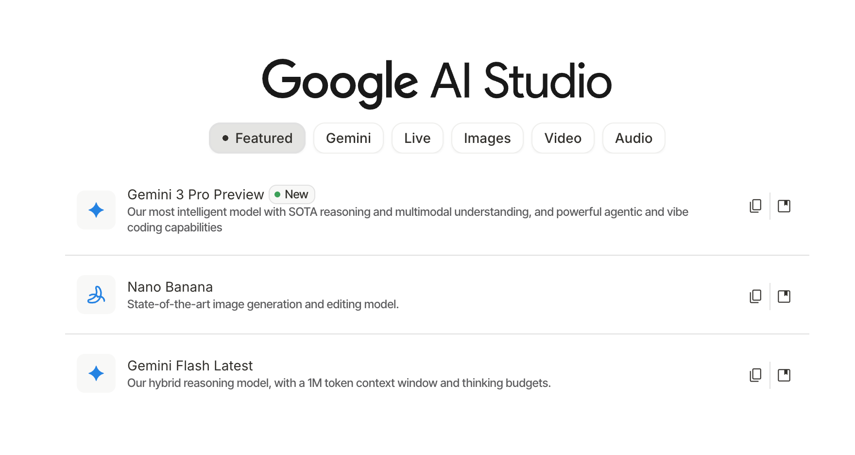 Gemini 3 Pro on Google AI Studio