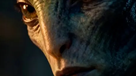 A blink, a whisper, subtle microexpressions — the camera tracks closely along the face, capturing every detail.