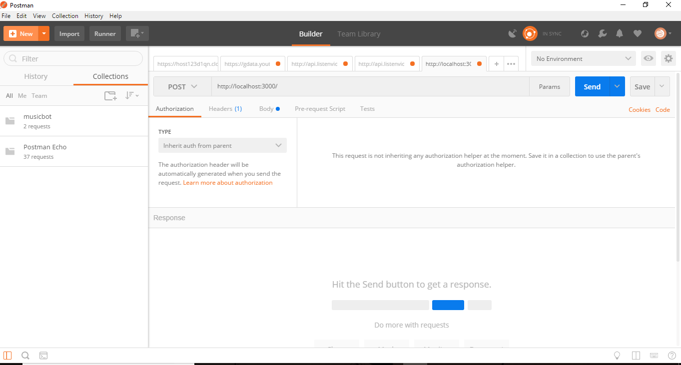 postman interface