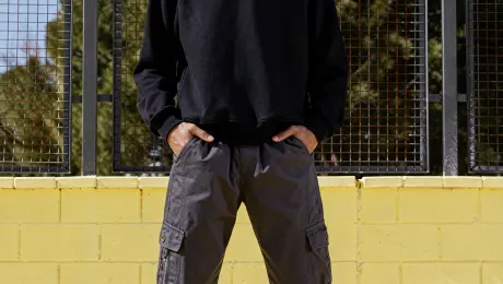 Dress the model in Figure 3 in the outfits from Figures 1 and 2, and pair them with the shoes from Figure 4.