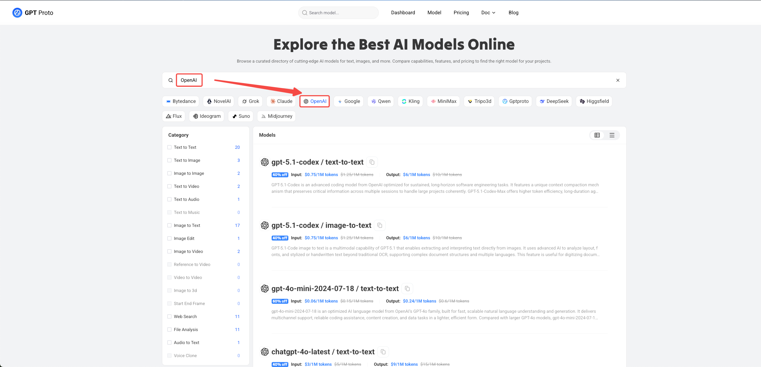 Alternative Multiple AI API Platforms - GPT Proto