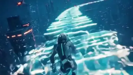 An intense 8-second action sequence high above a futuristic megacity:
A lone cybernetic runner dashes across a massive holographic energy bridge as it violently destabilizes.
Chunks of glowing panels collapse into the abyss while drones swarm overhead.
Camera tracks from above and tilts down, revealing the city skyline spinning beneath.
In the final seconds, the runner jumps into freefall, activating thruster boots and leaving a trail of neon vapor as the bridge disintegrates behind them.
Style: ultra photorealistic mixed with stylized cyberpunk game visuals, 8K detail, deep contrast lighting.