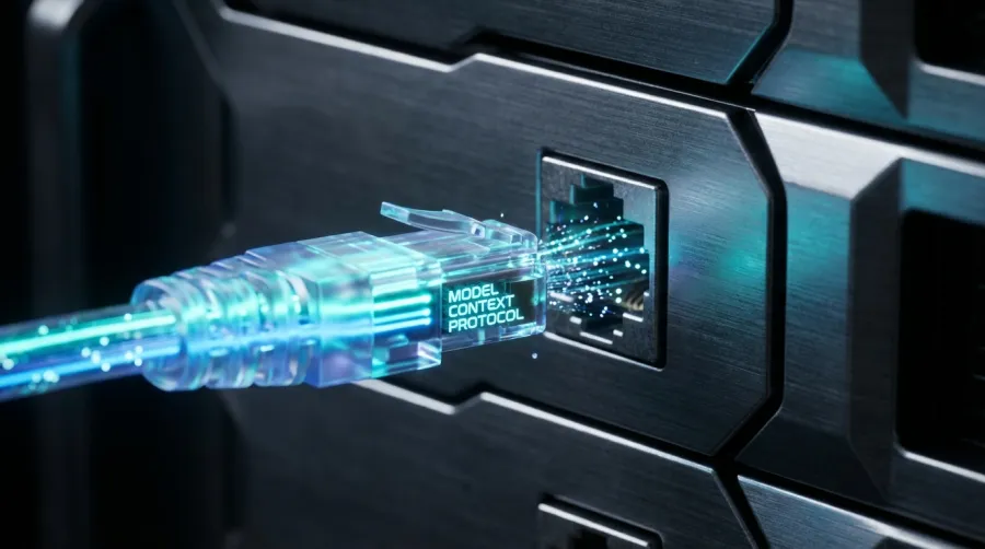 The Model Context Protocol acting as a bridge between AI models and local data sources