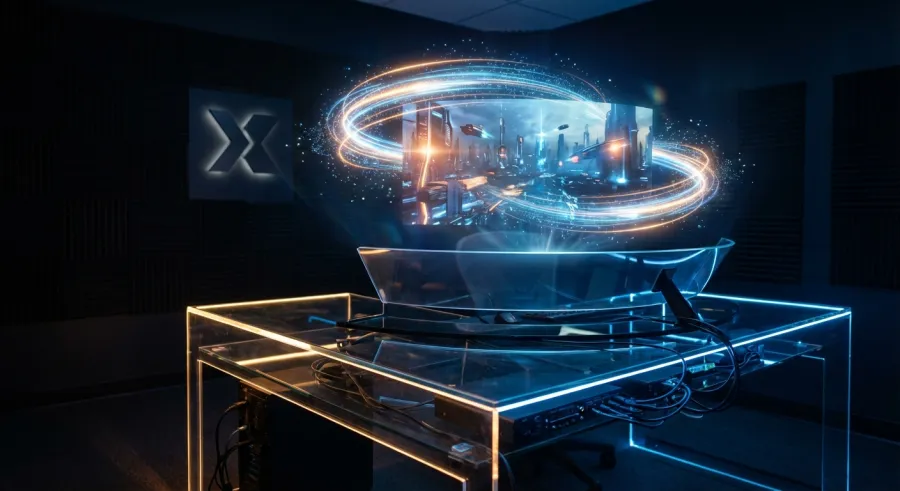 Multimodal creative output generated using the Grok 4 API Imagine engine for high-fidelity visuals