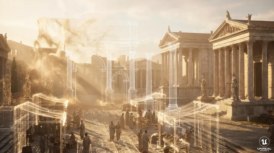 Gemini Veo 3 historical and architectural visualization capabilities