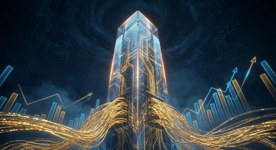 Visualization of global AI compute investment and growth projections