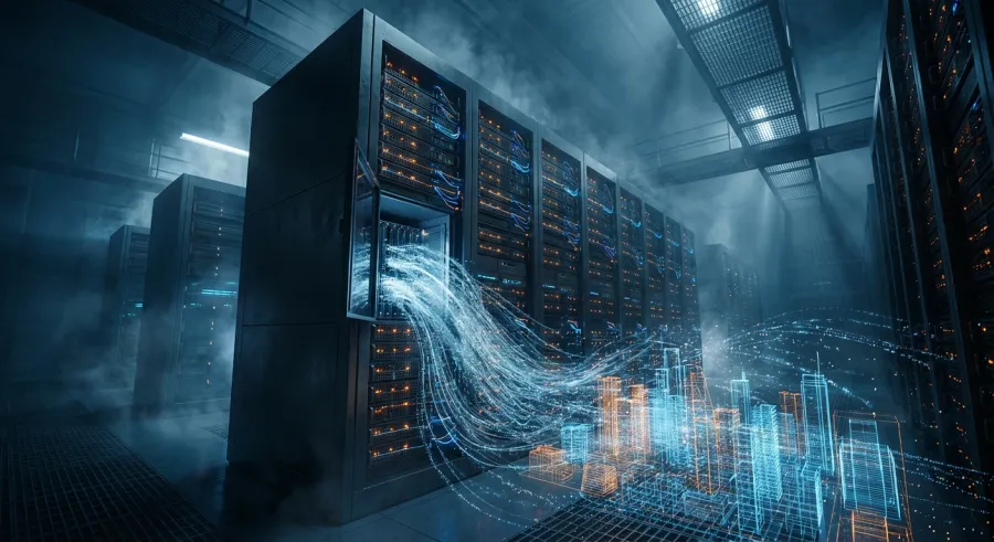 Powerful cloud GPU server hardware used to run high VRAM AI models like Hunyuan 3D 3.0