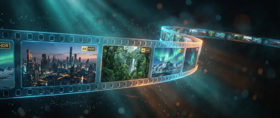 Visual representation of Veo 3.1 as a creative bridge between digital imagination and cinematic screens.