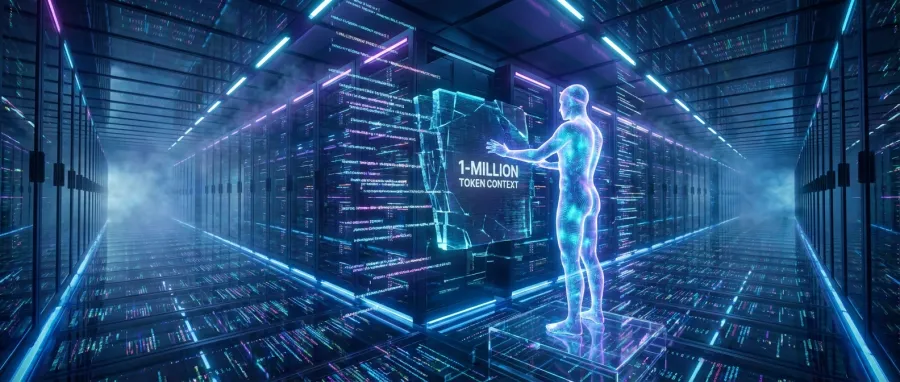 Claude Opus 4.6 1M token context window visualization