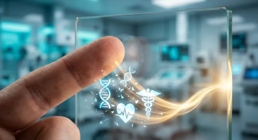 Visualization of medical data integration and healthcare AI insights