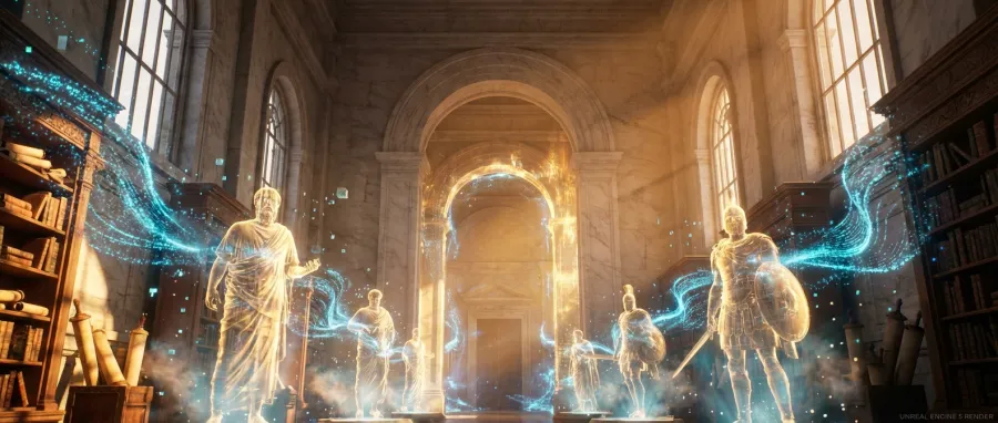 Digital library visualization representing the paxhistoria movement