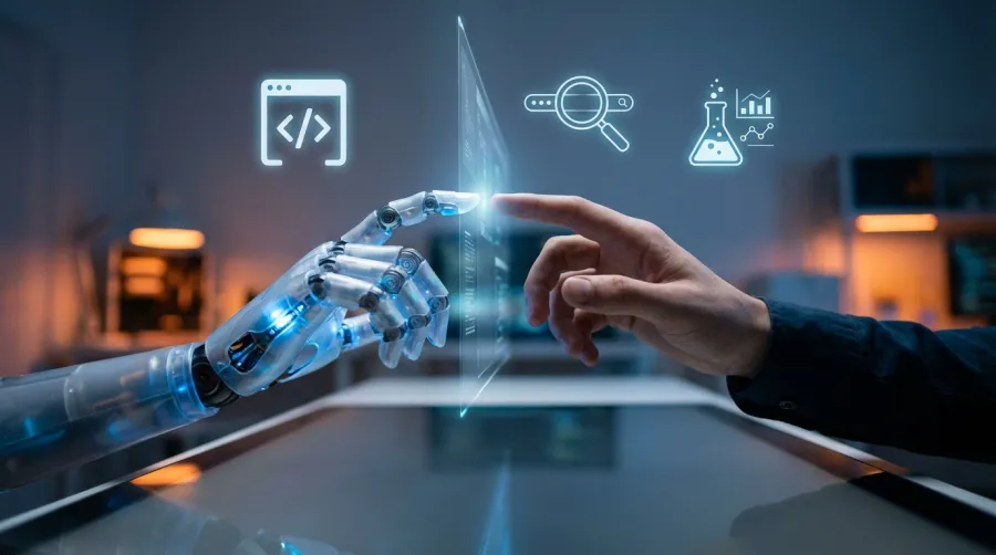 Conceptual imagery of human and AI collaboration using the chess partner approach