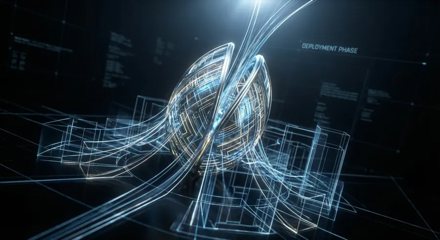 A glowing digital seed representing the scalability of small, lean AI-powered startups