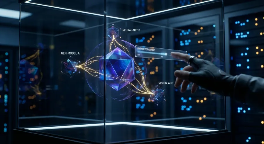 Digital orchestration and Multi-model AI integration interface