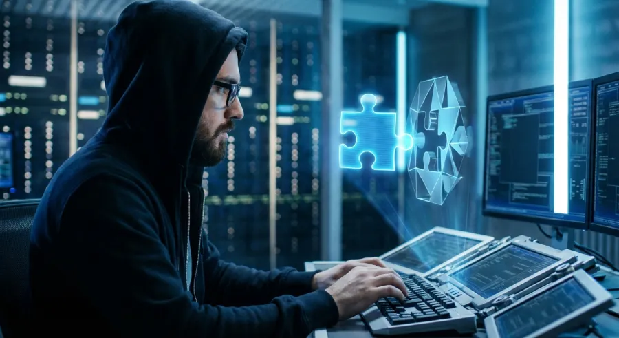 Software engineer witnessing the perfect integration of an AI model into a production workflow