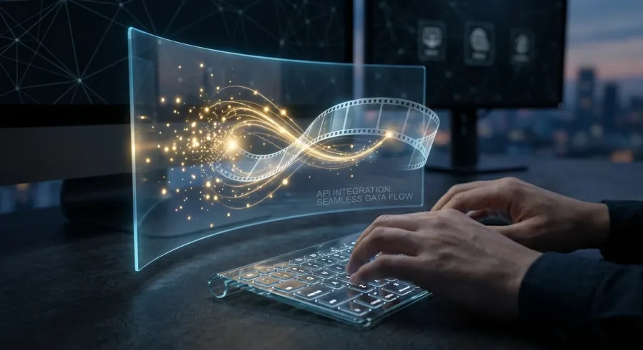 Developer using a unified API interface to manage wan2.2-animate video generation tasks