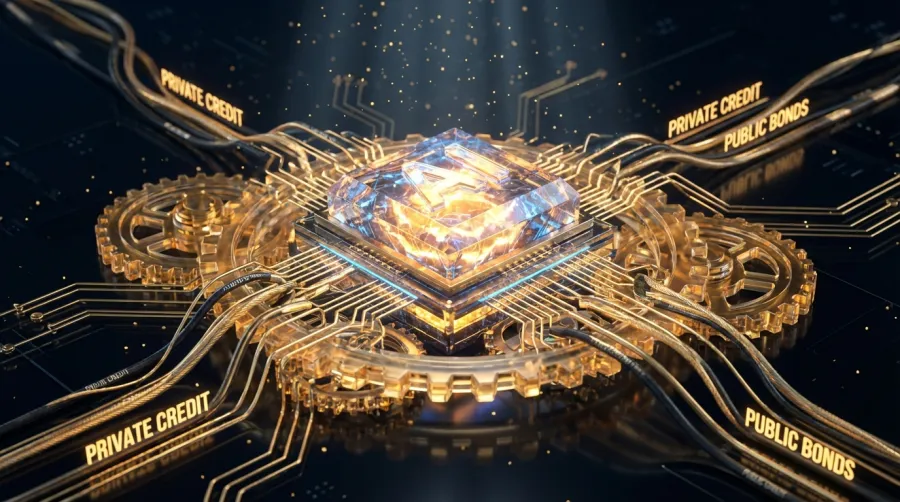 Beignet financial structure metaphor for AI capital flows and private credit