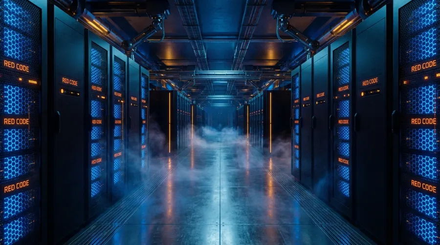Vast AI infrastructure and data center representing OpenAI's trillion-dollar scaling strategy