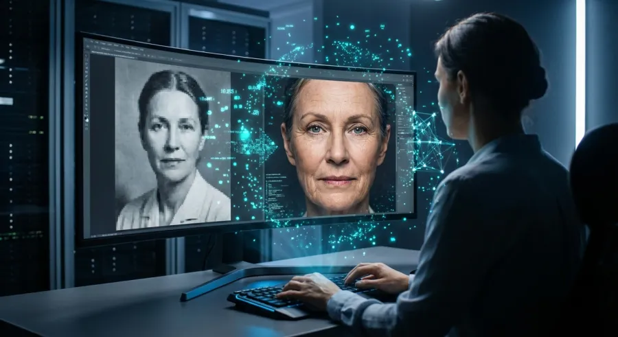 Modern AI workflows helping designers increase resolution of image for high-quality printing