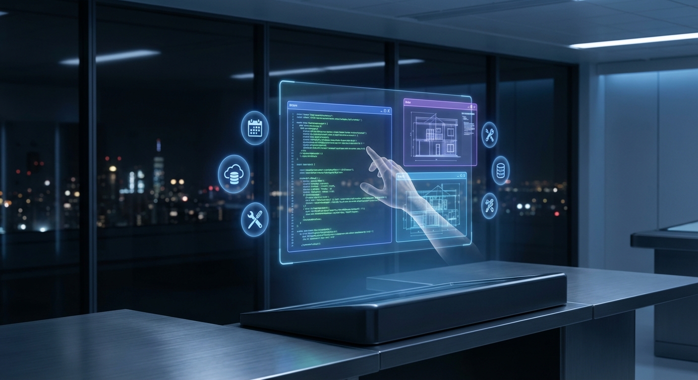 AI digital agent workspace demonstrating autonomous tool calling and task execution
