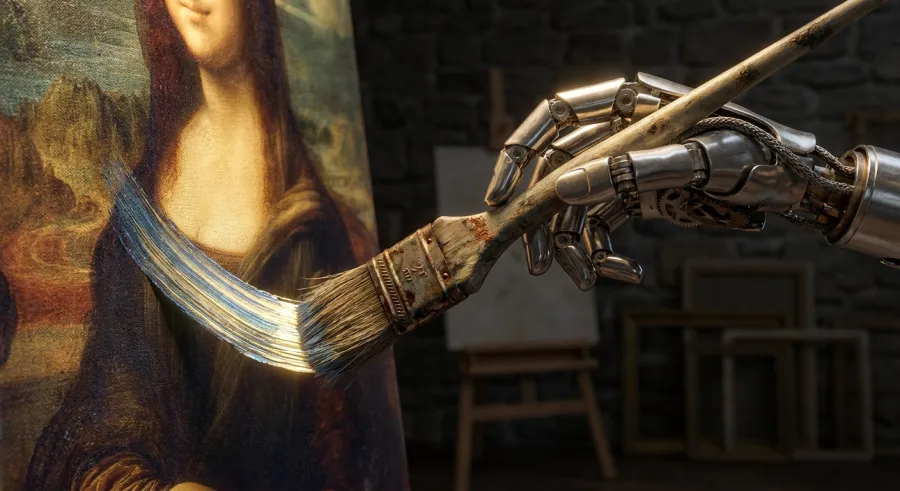 Detailed artistic output and precision brushwork using raphael ai