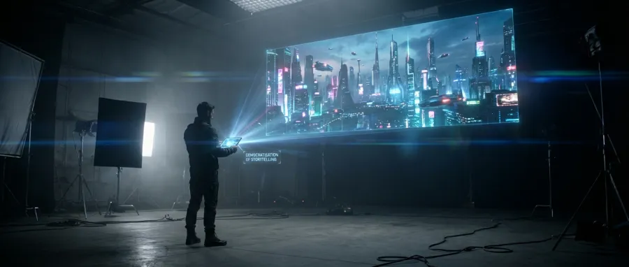 Solo creator using pixverse v5 as a canvas for professional cinematic storytelling