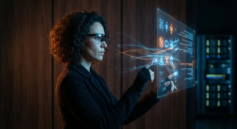 A tech architect managing complex AI model logic and token management in the age of generative intelligence.