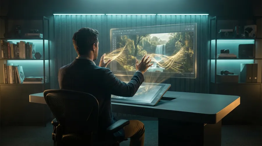 Professional digital artist using leonardo ai to bridge the gap between creative ideas and production assets