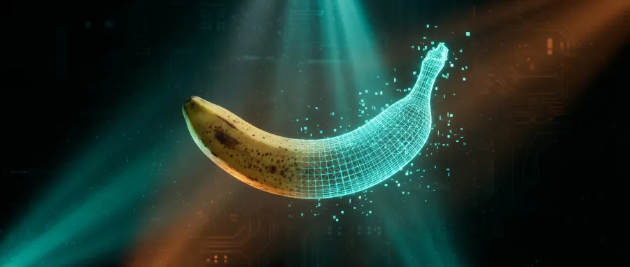 Scaling and managing digital assets for a banana picture portfolio.