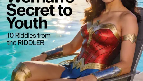  "prompt_type": "magazine_cover",
  "magazine_title": "DC WOMAN",
  "cover_subject": {
    "actor": "Gal Gadot",
    "portrayal": "Wonder Woman",
    "pose": "sitting confidently on a modern pool chair",
    "wardrobe": "iconic Wonder Woman costume, pristine and cinematic",
    "expression": "calm, powerful, and radiant confidence",
    "attractiveness_notes": "balanced facial symmetry, expressive eyes, elegant posture, flattering natural makeup"
  },
  "scene": {
    "location": "luxury outdoor pool",
    "environment": "sunlit poolside with shimmering blue water",
    "time_of_day": "golden afternoon",
    "weather": "clear sky, warm light"
  },
  "composition": {
    "framing": "medium-full body portrait",
    "camera_angle": "eye-level, slightly angled for elegance",
    "lens": "50mm cinematic portrait lens",
    "depth_of_field": "shallow, soft background blur",
    "focus": "sharp focus on subject"
  },
  "lighting": {
    "type": "natural sunlight with soft fill",
    "direction": "side-lit with gentle rim light",
    "mood": "warm, heroic, aspirational"
  },
  "color_palette": {
    "primary": ["red", "blue", "gold"],
    "secondary": ["aqua blue", "sunlit white"],
    "tone": "vibrant yet polished magazine-grade color grading"
  },
  "cover_text": {
    "main_headline": "Wonder Woman’s Secret to Youth",
    "subheadlines": [
      "10 Riddles from the RIDDLER",
      "Batman: Villain or Hero?",
      "FREE Superman Shirts!"
    ]
  },
  "typography": {
    "title_font": "bold modern serif",
    "headline_font": "clean high-contrast sans serif",
    "layout_style": "high-fashion editorial with balanced spacing"
  },
  "quality": {
    "resolution": "8k",
    "detail_level": "ultra-detailed",
    "finish": "glossy premium magazine cover"
  },
  "aspect_ratio": "3:4",
  "negative_prompt": [
    "blurry",
    "low resolution",
    "extra limbs",
    "distorted anatomy",
    "overexposed",
    "harsh shadows",
    "cartoon style",
    "watermarks",
    "text artifacts",
    "logo distortion"
  ]
}