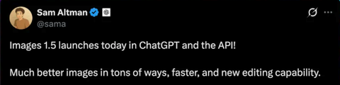 OpenAI just released GPT Image 1.5