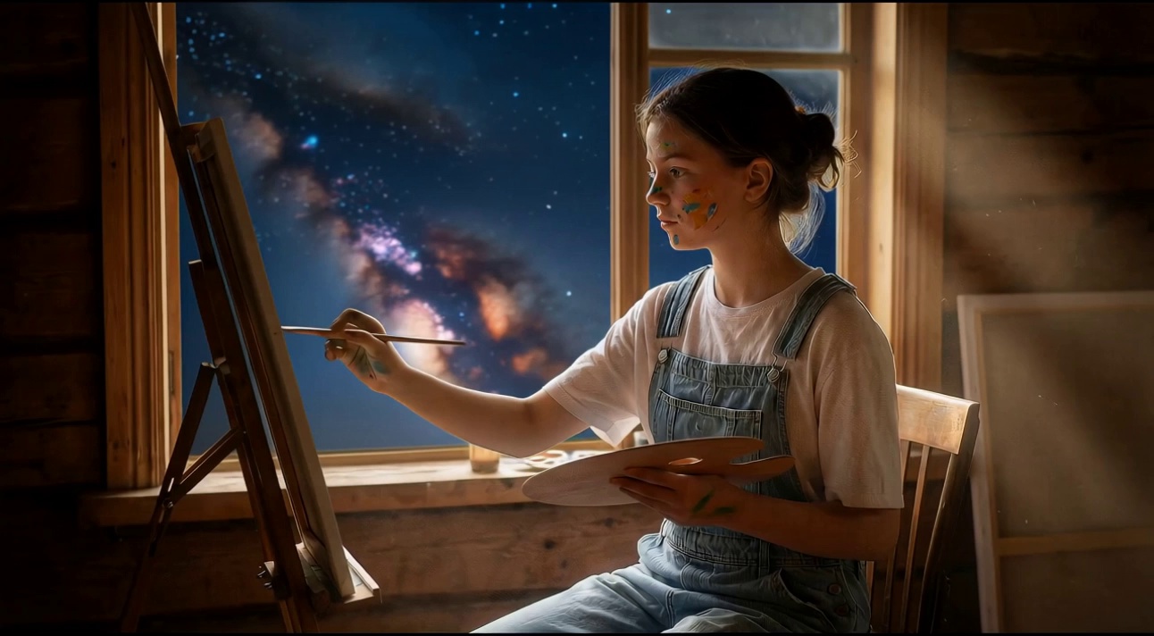 Replace the sky with the night