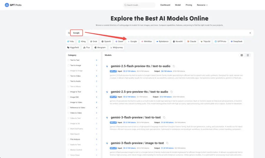 GPT Proto will Support Gemini 3.5 as soon as possible