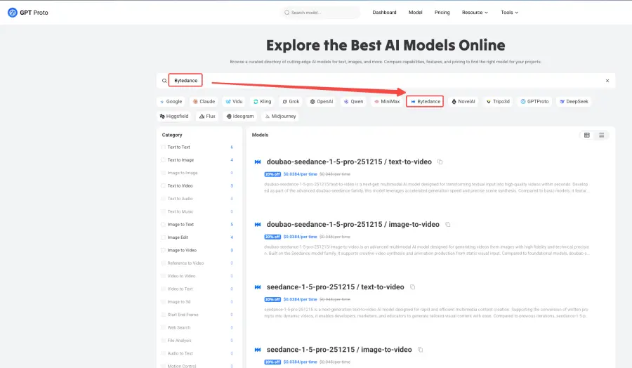 Using the Seedance 2.0 API Through GPT Proto
