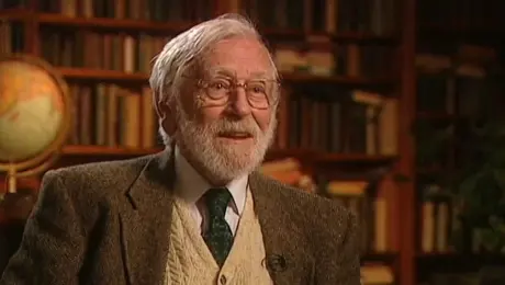 In a 90s documentary-style interview, an old Swedish man sits in a study and says, "I still remember when I was young."