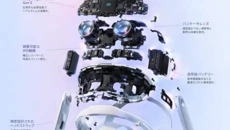 {
  "type": "Product Exploded View Poster",
  "subject": "VR Headset",
  "style": "Clean high-tech 3D rendering, studio lighting, glowing accents",
  "background": "{argument name=\"background color\" default=\"Soft purple-blue gradient\"}",
  "header": {
    "logo": "∞ {argument name=\"product name\" default=\"Meta Quest 3\"}",
    "subtitle": "{argument name=\"main catchphrase\" default=\"Redefine a new reality with a new architecture.\"}"
  },
  "layout": {
    "centerpiece": "Vertical stacked exploded view of a VR headset, showcasing 9 distinct internal layers: housing, camera sensors, mainboard with chips, Pancake lenses, internal frame, battery pack, side strap, top head strap, and facial interface cushion.",
    "callout_labels": {
      "count": 8,
      "left_side": [
        "Snapdragon® XR2 Gen 2\nExceptional processing power for real-time immersion.",
        "Adjustable IPD Mechanism\nProvides a comfortable fit for a wide range of users.",
        "Precision Head Strap\nErgonomically designed for comfort and stability."
      ],
      "right_side": [
        "Front Panel\nRefined design with optimized weight balance.",
        "Tracking Cameras\nEnable high-precision positional tracking and environment awareness.",
        "Pancake Lenses\nSlim design, offering a wide field of view and sharp visuals.",
        "High-performance Battery\nAdvanced power design supporting extended use.",
        "Soft Facial Interface\nEnsures comfort even during long sessions."
      ]
    },
    "footer": {
      "left_text_block": {
        "headline": "{argument name=\"bottom headline\" default=\"Experience, born from the evolution of structure.\"}",
        "body": "Every component embodies cutting-edge technology and meticulous design, supporting an immersive experience. Meta Quest 3 builds the future from within, delivering the unimaginable."
      },
      "right_logo": "∞ Meta"
    }
  }
}