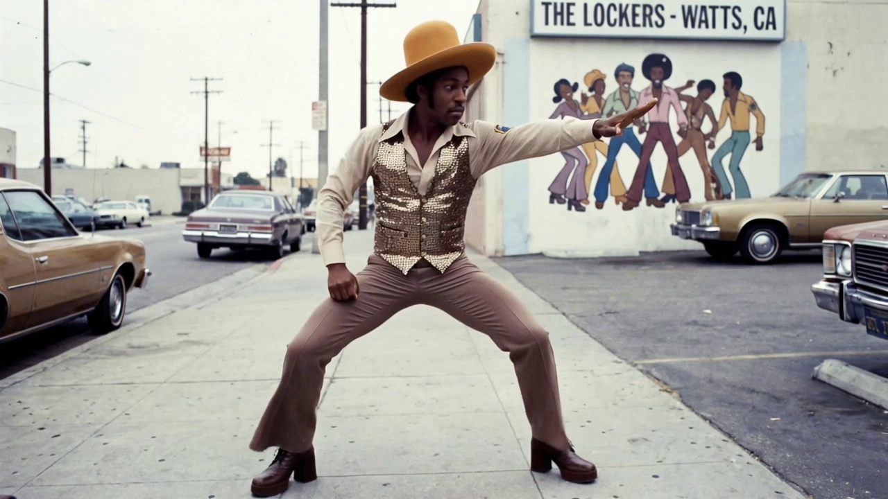 An man dancing