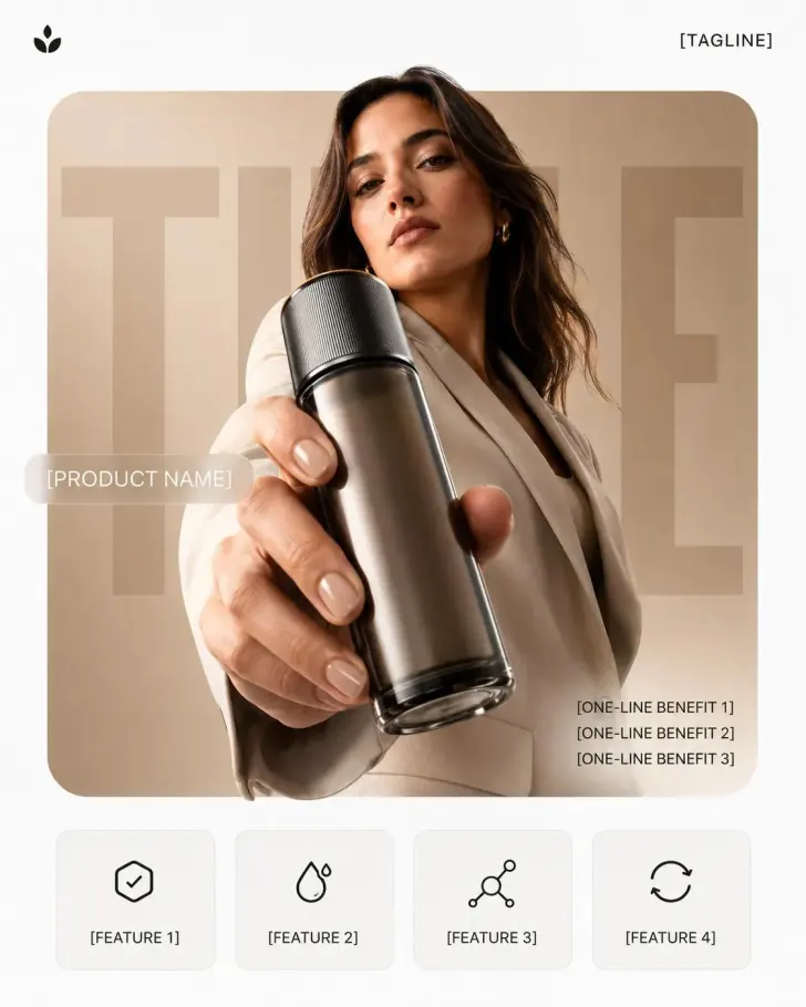 Product Campaign Poster de alta gama